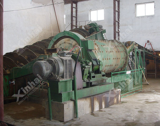 內(nèi)蒙古700t/d螢石礦球磨機磨礦現(xiàn)場